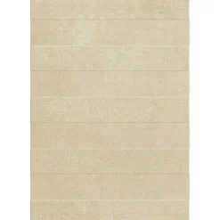 Stripe Wool Rug 250x350 cm, Almond