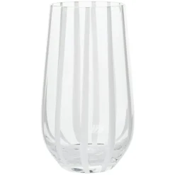 Striped Drinking Glass, 55 cl