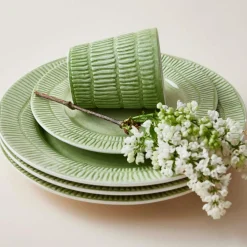 Stripes Mug 30 cl, Green