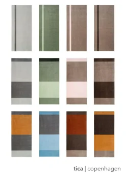 Stripes Rug Light Green / Dark Green, 90x130 cm