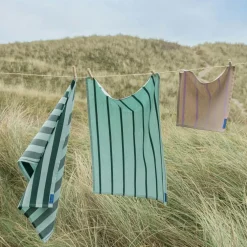 STRIPES Tea Towel 2-pack 50x70 cm, Mint