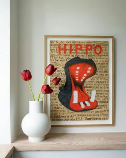 Strøm Vase 24 cm, Vibrant Orange