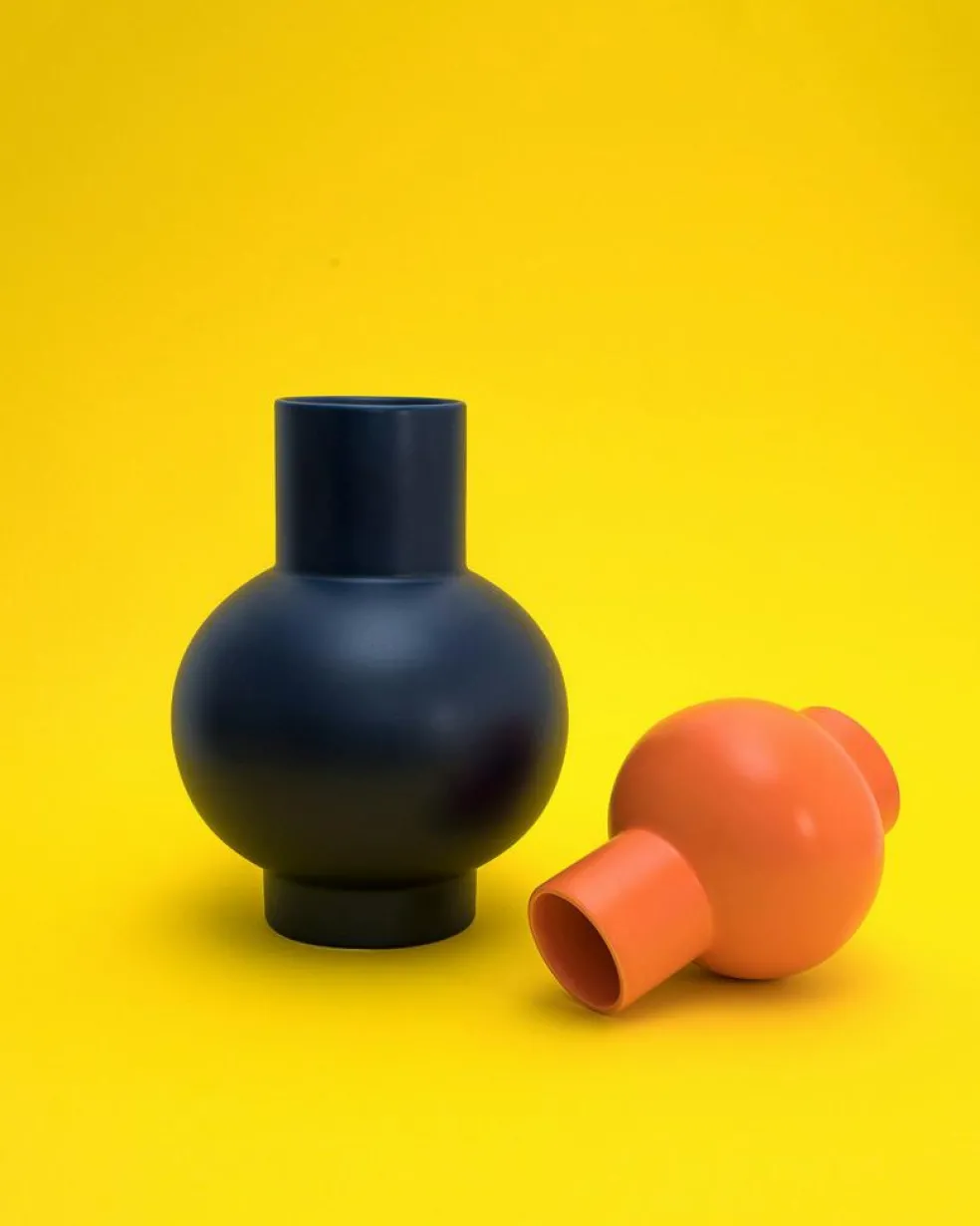 Strøm Vase 16 cm, Vibrant Orange