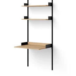 Study Shelf, Black / Oak
