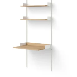 Study Shelf, Black / Oak