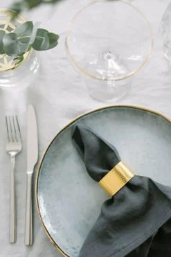 Svea Napkin Rings 6 Pcs, Silver Plated