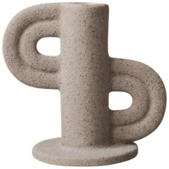 Swirl Candle Holder Slide, Nude