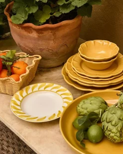 Swirl Deep Plate 22 cm, Blue