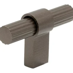 T Helix Stripe Knob, Stainless look