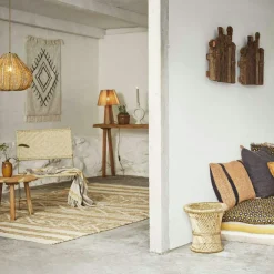 Table Lamp Jute, Off-white/Cinnamon