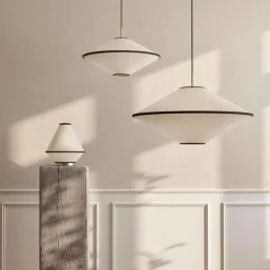 Tafta Pendant Ø52 cm Black/Off-white