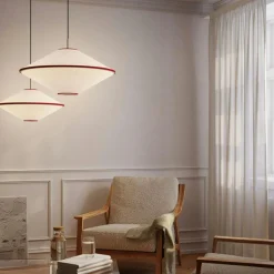 Tafta Pendant Ø52 cm Black/Off-white