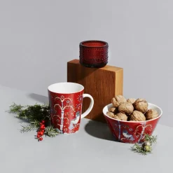 Taika Mug 40 cl, Blue / Cherry