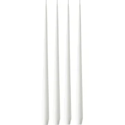 Taper Candle Lacquered 42 cm 4-pack, Ivory