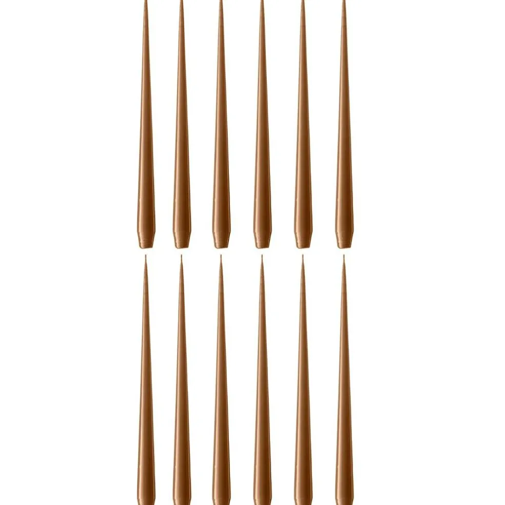 Taper Candles Lacquered 32 cm 12-pack, Eucalytus