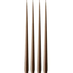 Taper Candles Matte 42 cm 4-pack, Nougat Note
