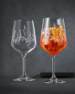 Tattoo Wine Glass 2-pack, Black