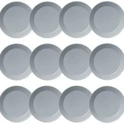 Teema Plate 26 cm Pearl Grey, 12 Pcs