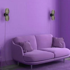 Tentacle Duo Wall Lamp, Black / Smoke