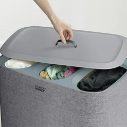 Tota Trio Laundry Basket 90 L, Black