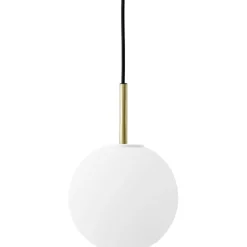 TR Bulb Pendant Brass / Matt Opal Bulb