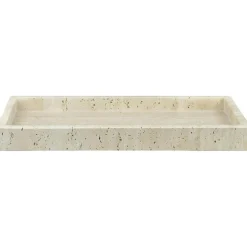 Travertine deco Tray 16x31 cm