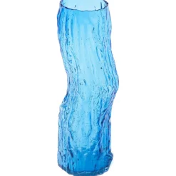 Tree Log Vase Dark Blue, 44 cm