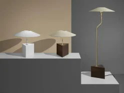 Triggy Floor Lamp, White Glazed Ash