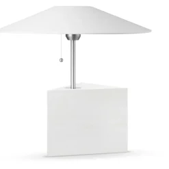 Triggy Table Lamp, White Glazed Ash