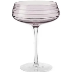 Triple Cut Champagne Coupe, Amber