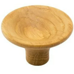 Trumpet Knob 38, Untreated oak
