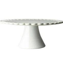 Tulipa Cake Plate 30 cm, White