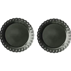 Tulipa Plate 26 cm 2-pack, Almost Black