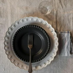 Tulipa Plate 26 cm 2-pack, Almost Black