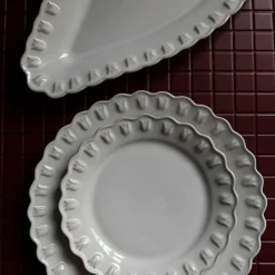 Tulipa Serving Dish 20x45 cm, White