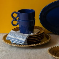 Tulipa Side Plate 20 cm 2-pack, Almost Black