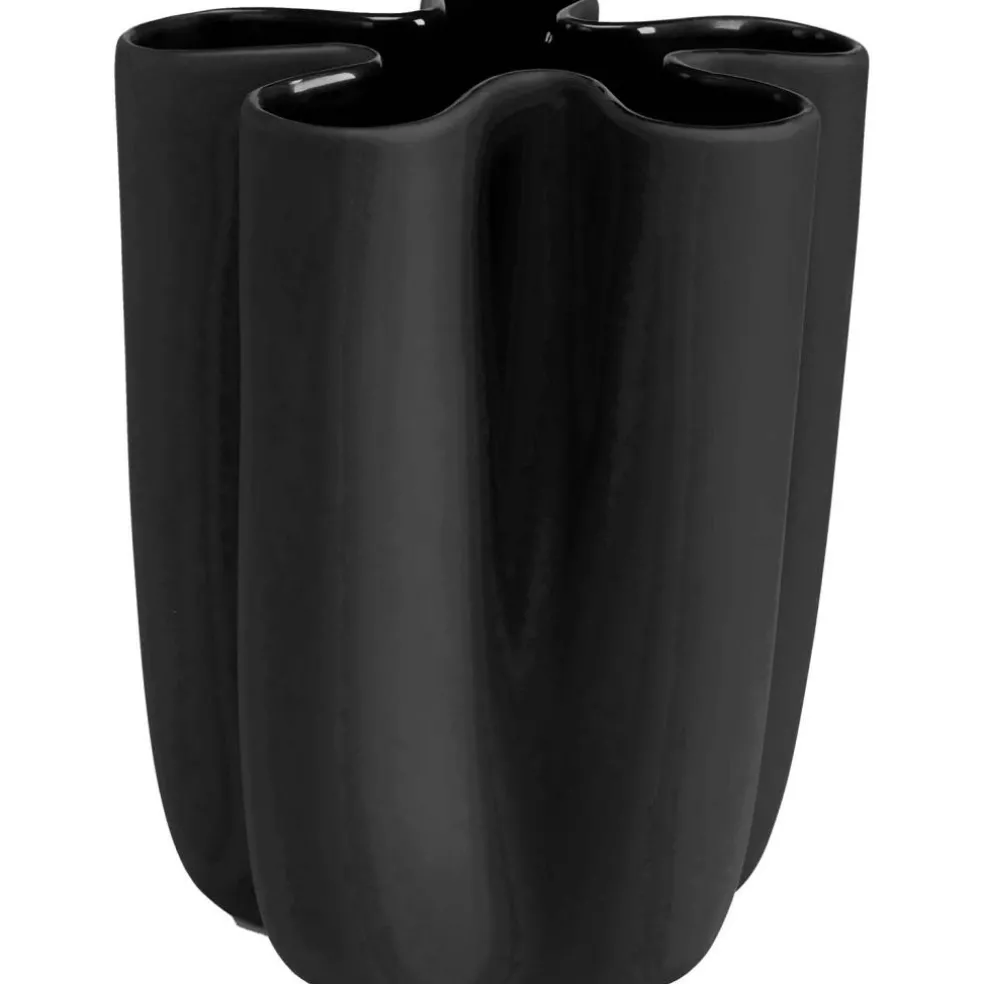 Tulipa Vase H20 cm, Black