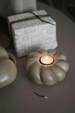 Twine Candle Holder Ø14 cm, Beige