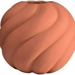 Twist Ball Vase 20 cm, Black