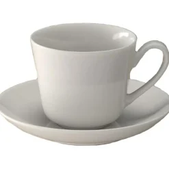 Twist White Espresso Cup And Saucer With Saucer