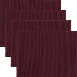 Uni Placemat 35x46 cm 4-pack, Black