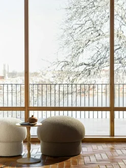 Uno Pouf Cream, Ø50 cm