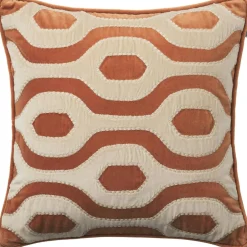 Varanasi Cushion Cover Terracotta/Tan, 50x50 cm