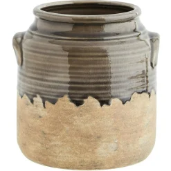 Vase 19,5x20 cm, Grey / Natural