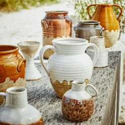 Vase 19,5x20 cm, Grey / Natural