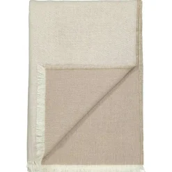 Venice Plaid 130x190 cm, White/Latte