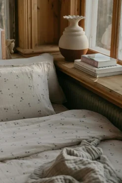 Viola Fitted Sheet Muslin, 140x200 cm