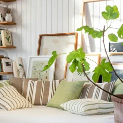 Vändteg Cushion Cover 40x60 cm, Marine/Off-white