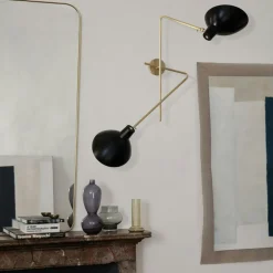 VV Cinquanta Twin Wall Lamp, Black