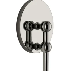 Wall Candle Holder, Black Chrome